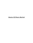 Basic of share market