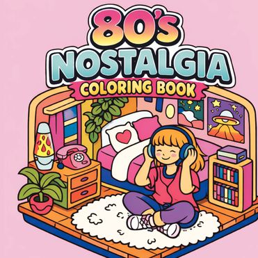 80's Nostalgia Coloring Book