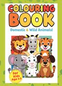 Kids colouring book | Domestic & Wild Animals