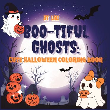 Boo-tiful Ghosts: Cute Halloween coloring book