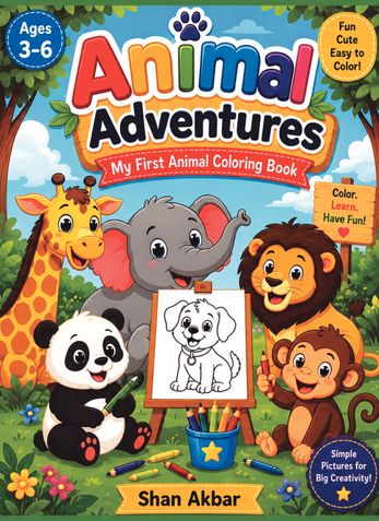 Animal Adventures | My First Animal Coloring Book