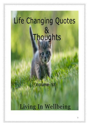 Life Changing Quotes & Thoughts (Volume 53)