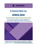 ADRE 3.0 A Concise Note on English (including Vocabulary & Comprehension)