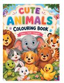 Cute Animals Colouring Book