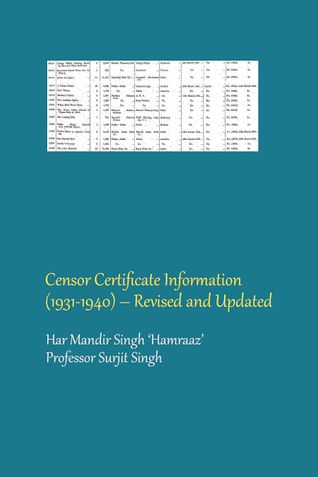 Censor Certificate Information (1931-1940) – Revised and Updated