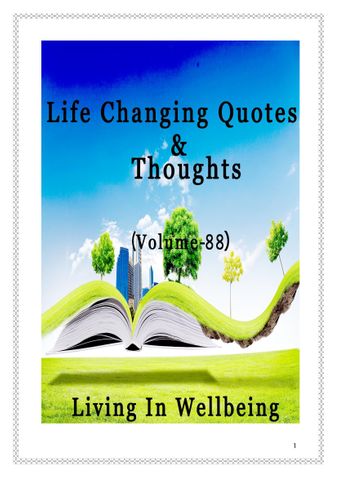 Life Changing Quotes & Thoughts (Volume 88)