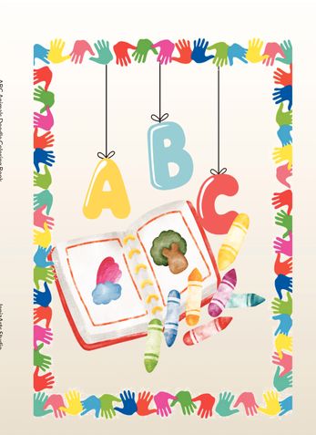 ABC Animals Doodle Coloring Book