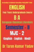 European Classical Literature (Semester - II, MJC - 2)