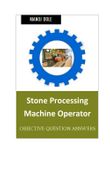 Stone Processing Machine Operator