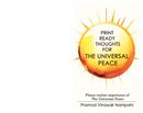 PRINT READY THOUGHTS FOR THE UNIVERSAL PEACE