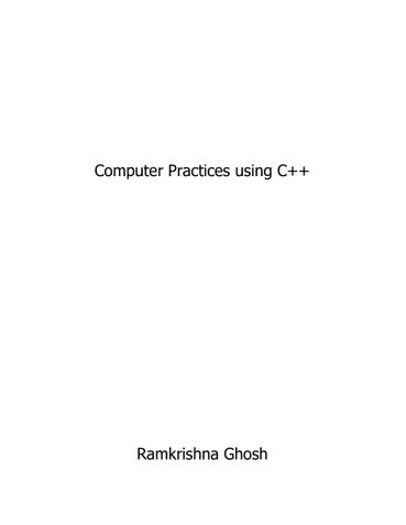 Computer Practices using C++