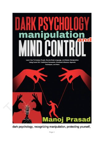 Dark Psychology manipulation & Mind control