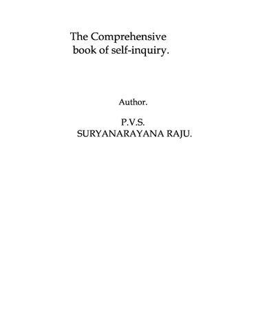 The comprehensive book on self-inquiry.