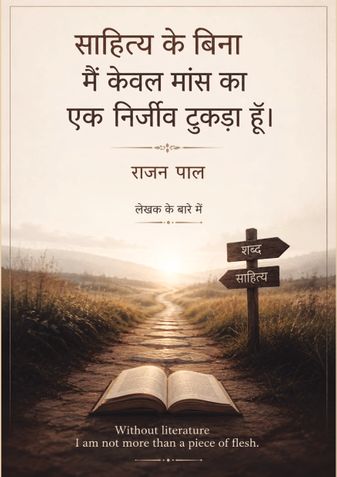 साहित्य के बिना,  मैं केवल मांस का एक निर्जीव टुकड़ा हूँ।