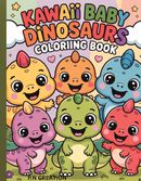 Kawaii Baby Dinosaurs Coloring Book