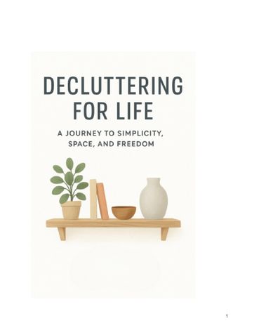 Decluttering for Life: A Journey to Simplicity, Space, and Freedom