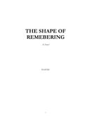THE SHAPE OF REMEMBERING