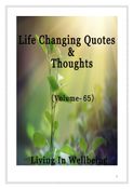 Life Changing Quotes & Thoughts (Volume 65)