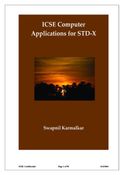 ICSE Computer Applications for STD X