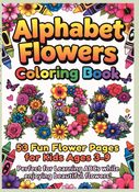 Alphabets Flowers Coloring Book