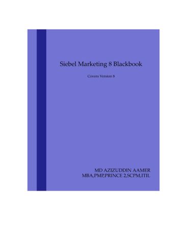 Siebel Marketing 8 Blackbook