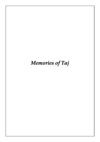 Memories of Taj
