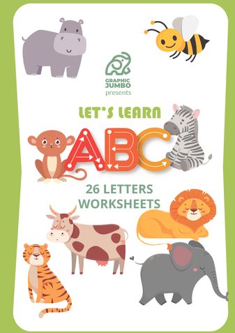 Lets Learn ABC - Alphabet Practice Workbook for 2+ Years
