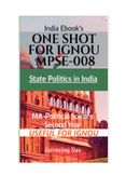 IGNOU MPSE-008: STATE POLITICS IN INDIA