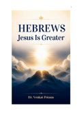 Hebrews: Jesus Is Greater