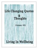 Life Changing Quotes & Thoughts (Volume 180)