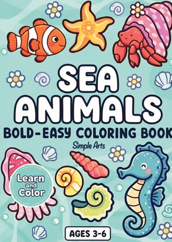 Sea Animals Coloring Book for Kids