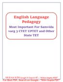 English Pedalogy And Grammer CTET UPTET MPTET And Other State TET Exams Nitin Gupta