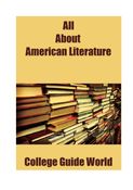 All about American Literature