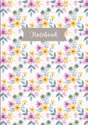 Aesthetic Ruled Notebook with About Me Page | Pastel Floral Journal for Daily Notes