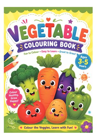 My First Vegetable Coloring Book
