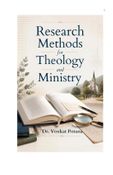 Research Methods for Theology and Ministry