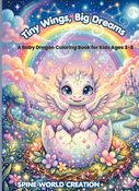 Tiny wings big dreams: A Baby Dragon Coloring Book for Kids Ages 3-8
