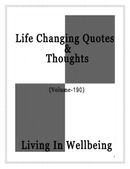 Life Changing Quotes & Thoughts (Volume 190)