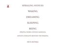 Spiraling Avenues: Waking, Dreaming, Sleeping, Being.