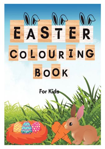 Easter Colouring book for Kids
