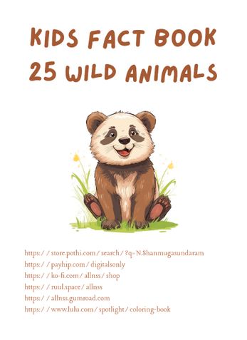 KIDS FACT BOOK - WILD ANIMALS