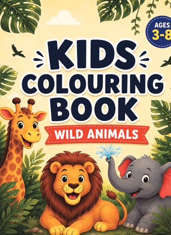 KIDS COLOURING BOOK BIRDS