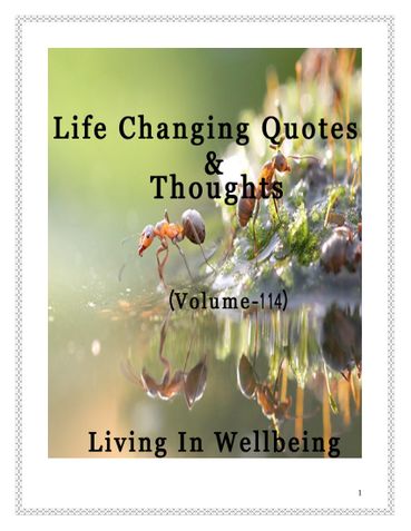 Life Changing Quotes & Thoughts (Volume 114)
