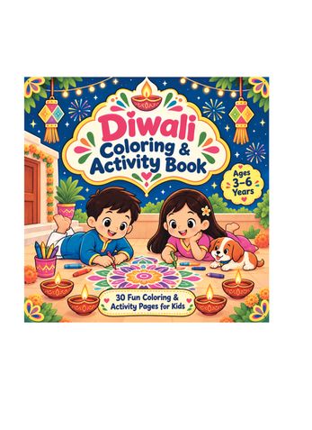 Diwali Coloring & Activity Book: 30 Fun Coloring & Activity Pages for Kids | Ages 3-6 Years (KDP wala hi copy-paste)