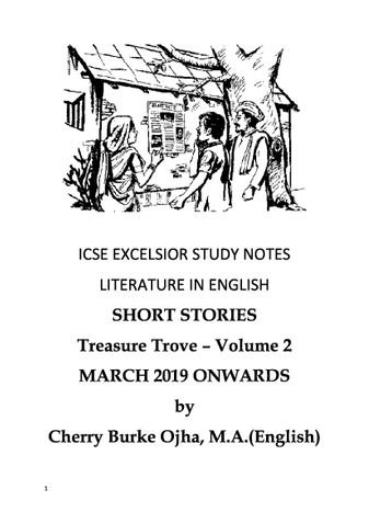 ICSE EXCELSIOR STUDY NOTES LITERATURE IN ENGLISH SHORT STORIES