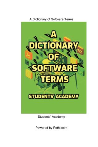 A Dictionary of Software Terms