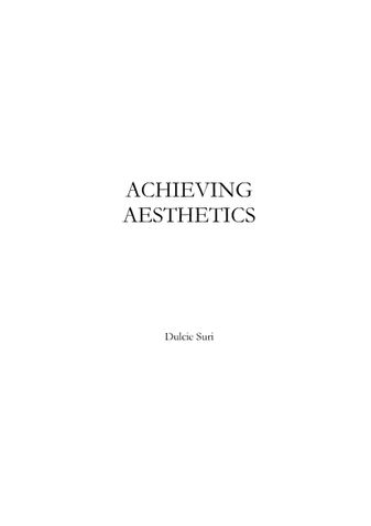 Achieving Aesthetics
