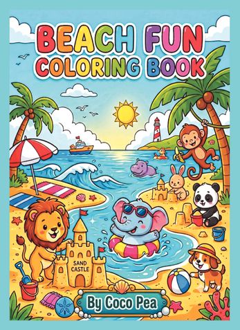 Beach Fun Coloring Book