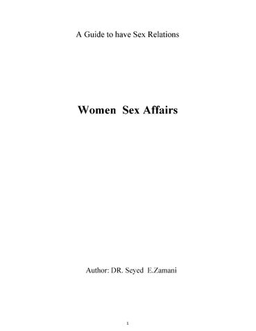 Women  Sex Affairs