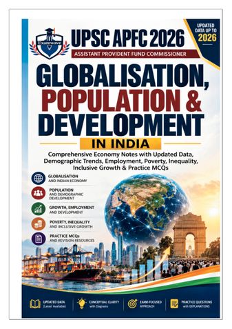 Globalisation, Population & Development in India | UPSC APFC 2026 Study Notes